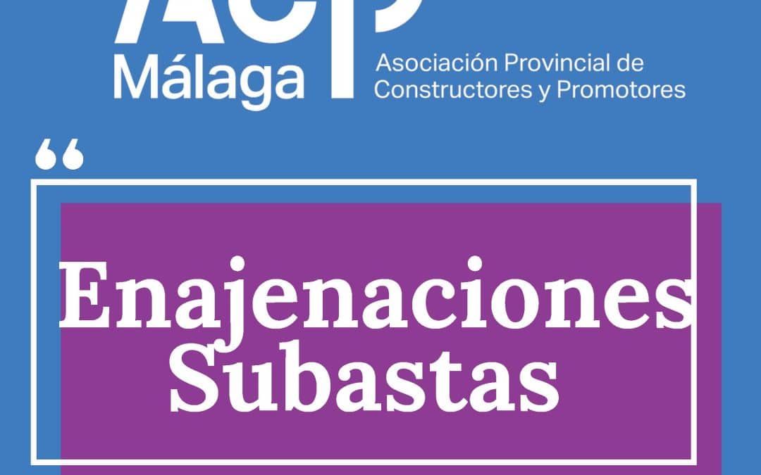 JUNTA DE ANDALUCÍA: SUBASTA DE 15 LOTES DE INMUEBLES